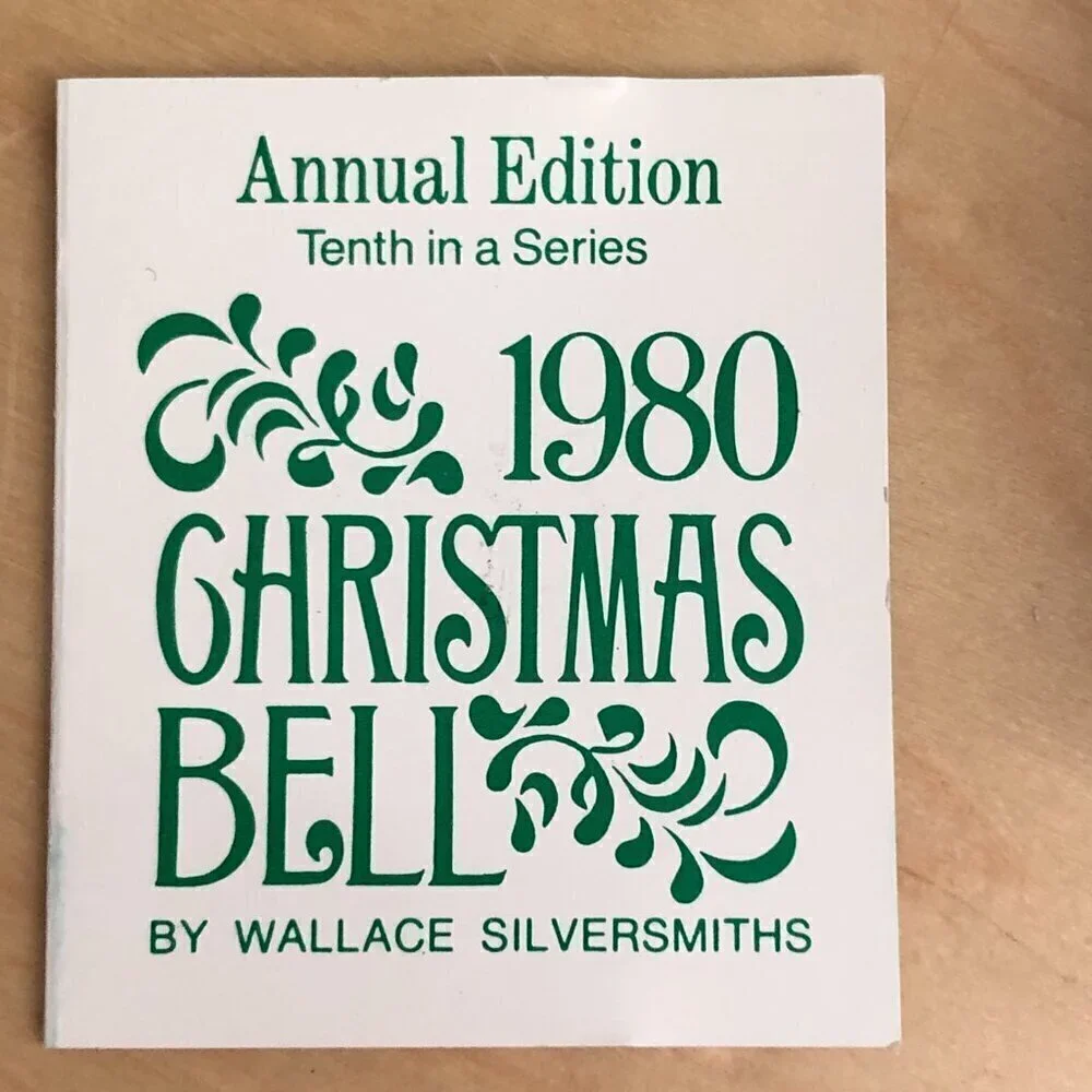 Vintage 1980 Wallace Silversmiths Silver Sleigh Bell 10th Annual Limited Edition